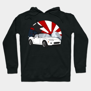 White NC Black Top Hoodie